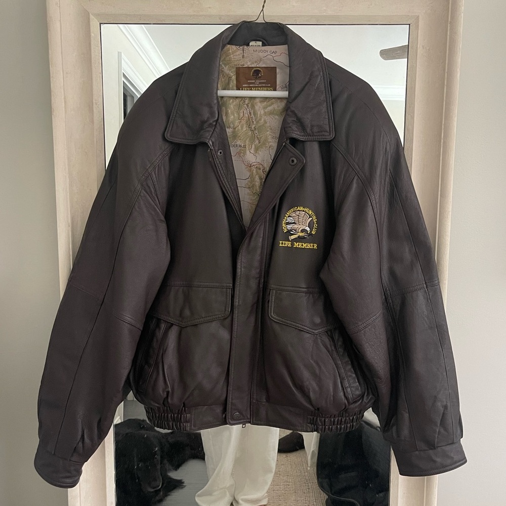 Leather Bomber Jacket